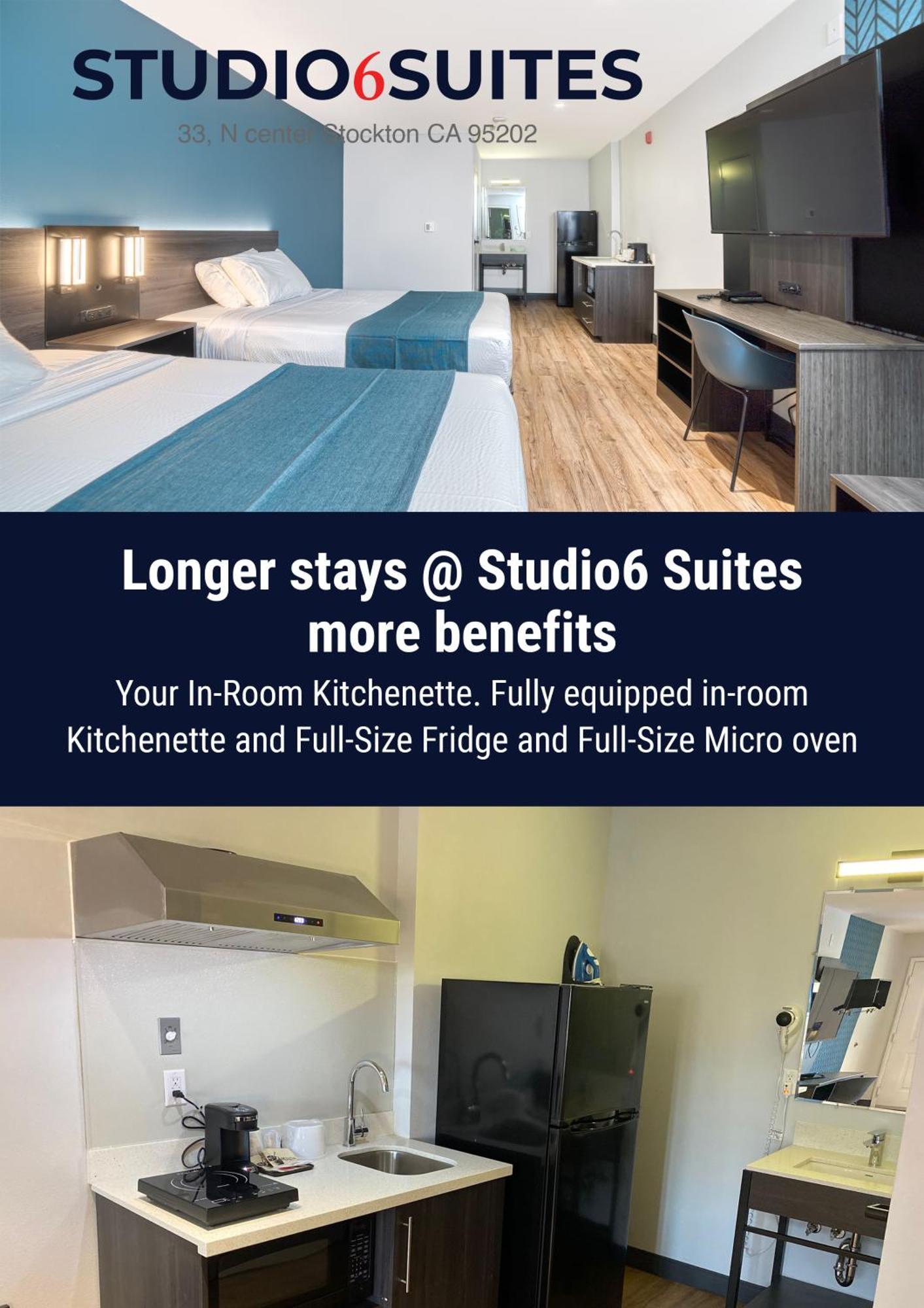 Studio 6 Suites Stockton, Ca Waterfront Zewnętrze zdjęcie
